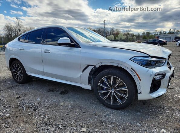 5UXCY8C07L9B64492 2020 BMW X6 Белый Передняя правая четверть