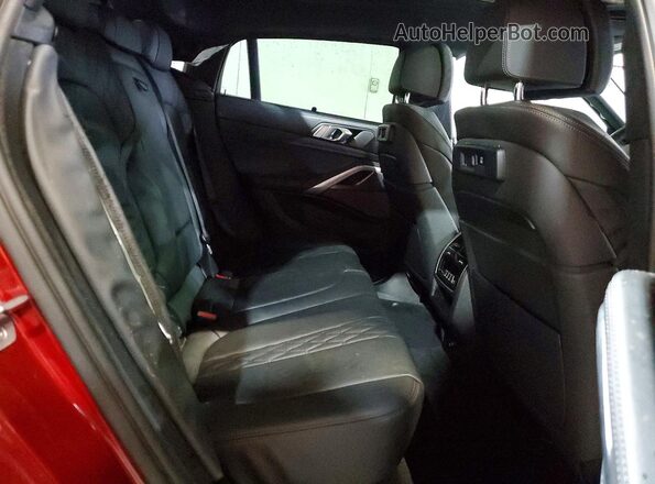 5UXCY8C08M9G97971 2021 BMW X6 Maroon Вид задніх сидінь