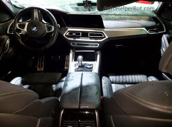 5UXCY8C08M9G97971 2021 BMW X6 Maroon Вид панелі приладів