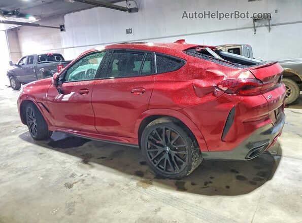 5UXCY8C08M9G97971 2021 BMW X6 Maroon Задня ліва чверть