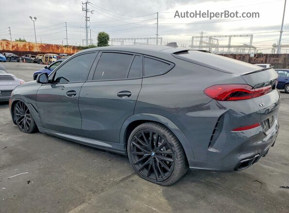 5UXCY8C0XM9H45390 2021 BMW X6 Gray Trasero izquierdo