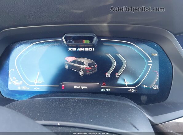5UXJU4C00N9M52284 2022 BMW X5 Black უკანა სავარძლების ხედი