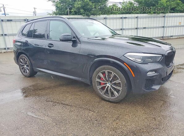 5UXJU4C01M9F71043 2021 BMW X5 Black Передня права чверть