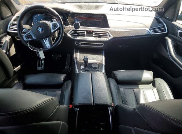 5UXJU4C01M9F71043 2021 BMW X5 Black Вид панелі приладів