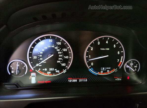 5UXKR0C59G0P31072 2016 BMW X5 Серый Вид щитка приборов