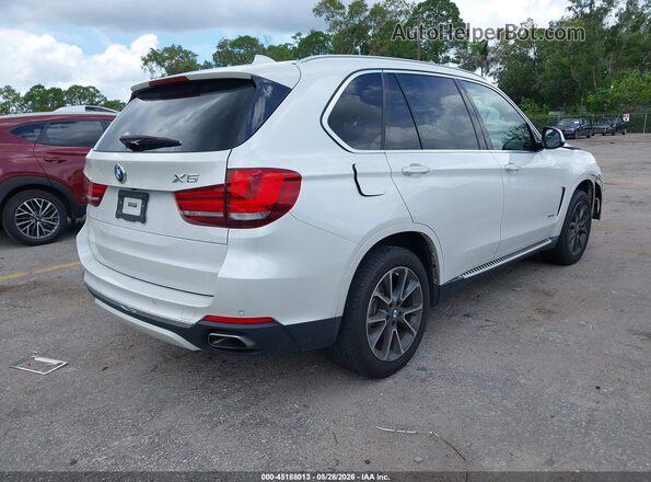 5UXKR0C5XJ0X86136 2018 BMW X5 White Tył prawy