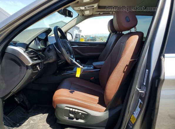 5UXKT0C52G0F75252 2016 BMW X5 Gray Սալոնի դիմացի տեսք