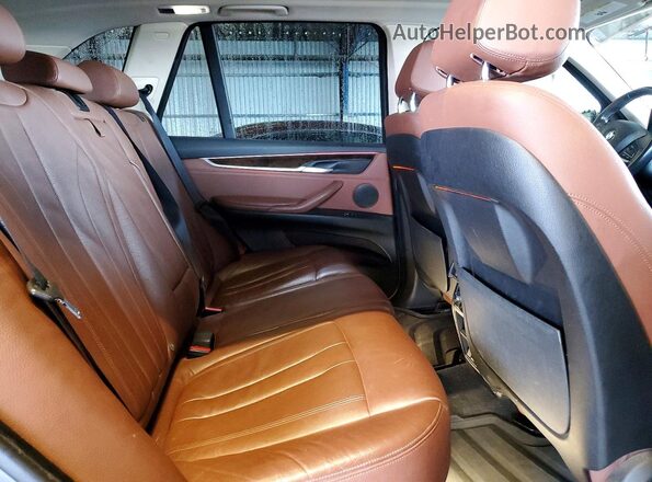 5UXKT0C53G0S75300 2016 BMW X5 Silver უკანა სალონის ხედი