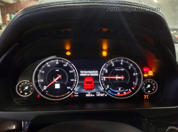 5UXKU0C55K0S97708 2019 BMW X6 Gray Вид щитка приладів