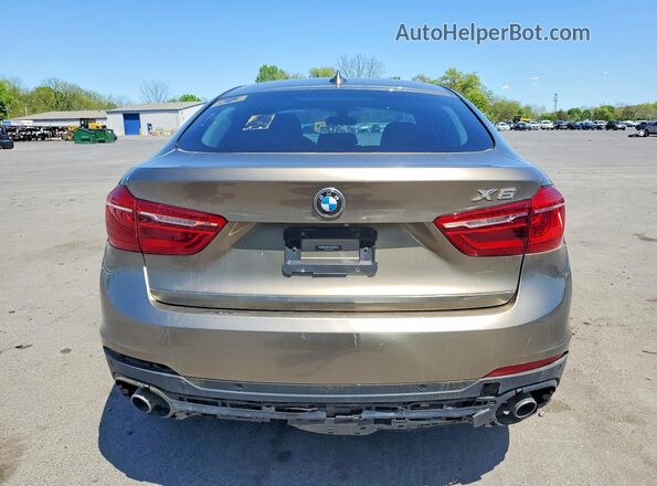 5UXKU2C33H0U28914 2017 BMW X6 Золотой Вид сзади