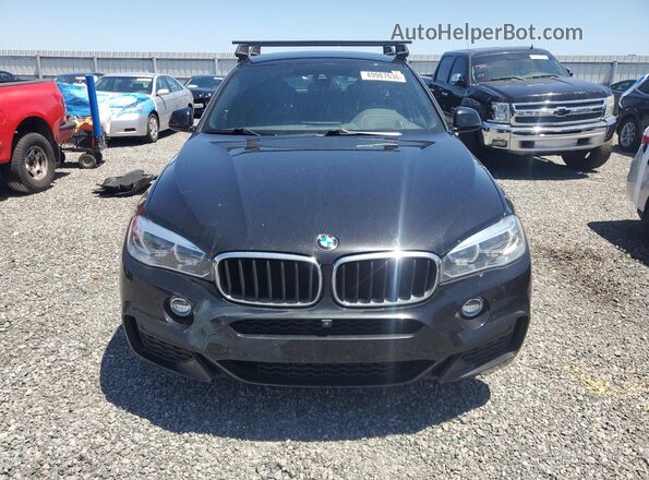 5UXKU2C33H0X47195 2017 BMW X6 Black Widok z przodu