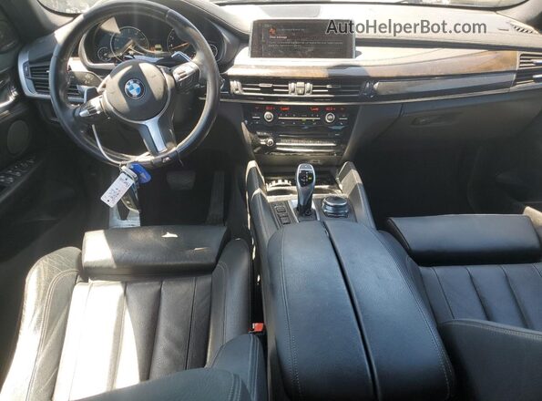 5UXKU2C33H0X47195 2017 BMW X6 Black Widok deski rozdzielczej