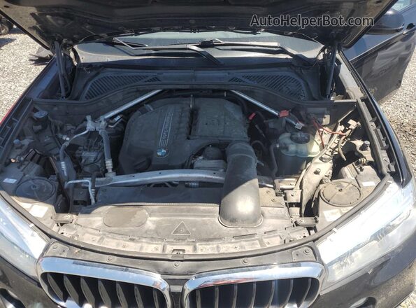 5UXKU2C33H0X47195 2017 BMW X6 Black Widok komory silnika