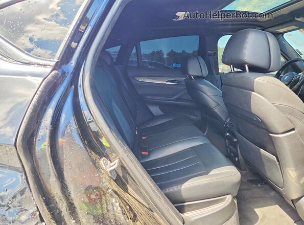 5UXKU2C51G0N80643 2016 BMW X6 Black უკანა სავარძლების ხედი