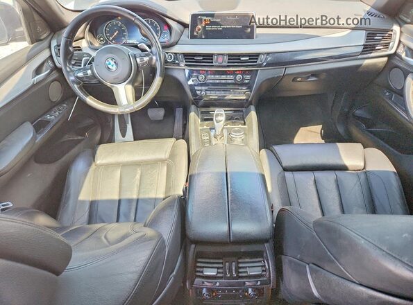 5UXKU2C51G0N80643 2016 BMW X6 Black წინა პანელის ხედი