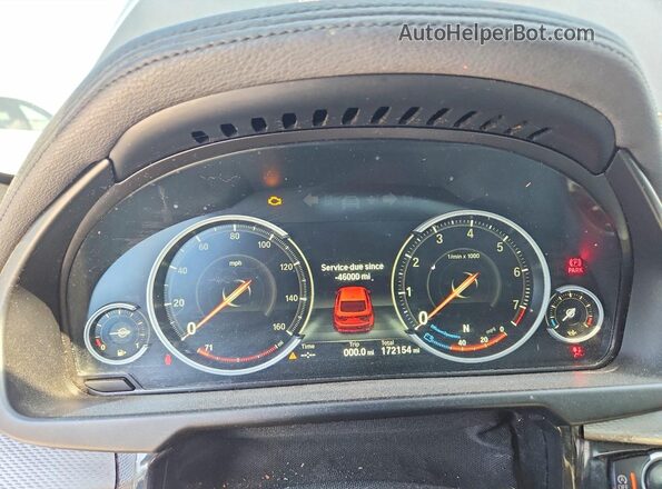 5UXKU2C51G0N80643 2016 BMW X6 Black ხელსაწყოთა პანელის ხედი