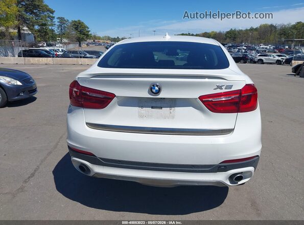 5UXKU2C55G0N79477 2016 BMW X6 White 