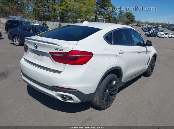5UXKU2C55G0N79477 2016 BMW X6 White Задня права чверть