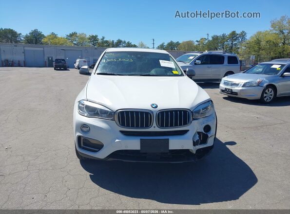 5UXKU2C55G0N79477 2016 BMW X6 White Вид щитка приладів