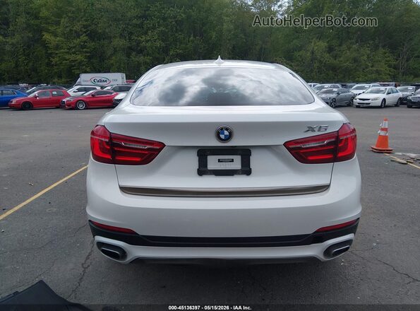5UXKU2C55K0Z63803 2019 BMW X6 White 