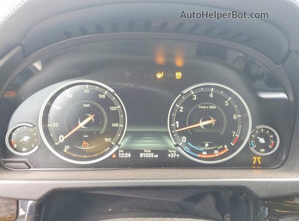 5UXKU2C56J0Z62058 2018 BMW X6 Black Вид щитка приладів
