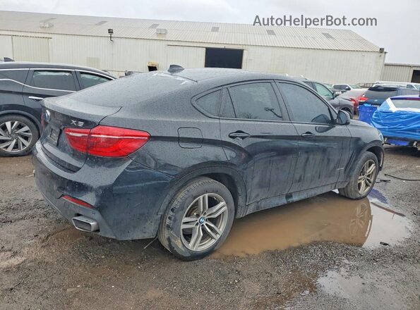 5UXKU2C56J0Z62058 2018 BMW X6 Black Задня права чверть