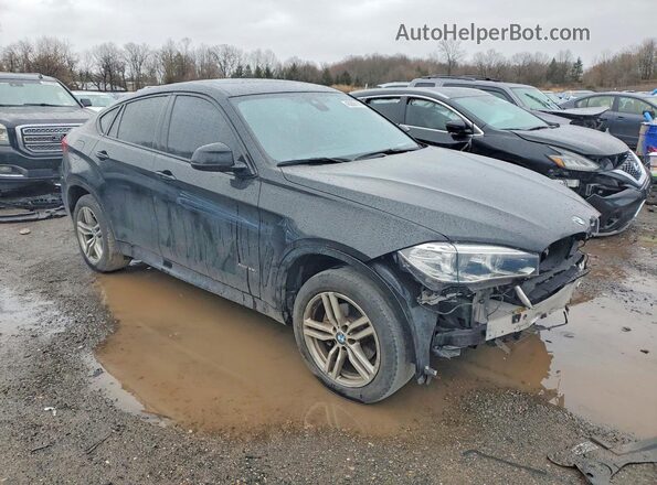 5UXKU2C56J0Z62058 2018 BMW X6 Black Передня права чверть