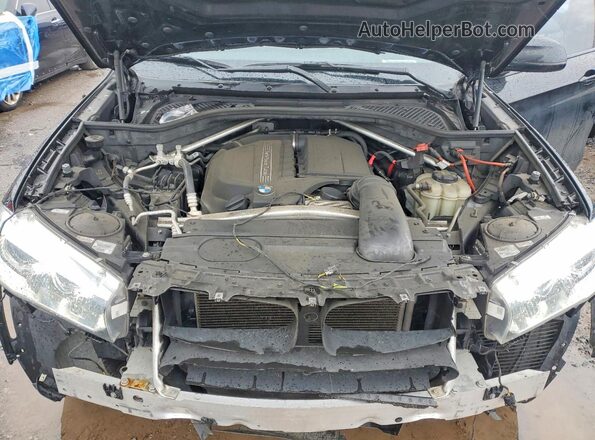 5UXKU2C56J0Z62058 2018 BMW X6 Black Вид підкапотного простору