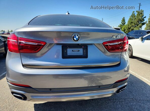 5UXKU2C57J0X49569 2018 BMW X6 Gray Вид ззаду
