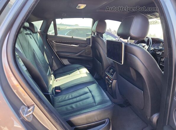 5UXKU2C57J0X49569 2018 BMW X6 Gray Вид задніх сидінь