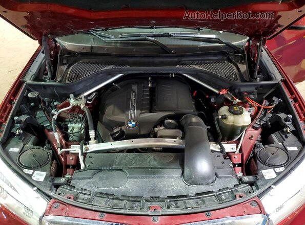 5UXKU2C57J0Z60979 2018 BMW X6 Red Շարժիչի բաժամունքի տեսք