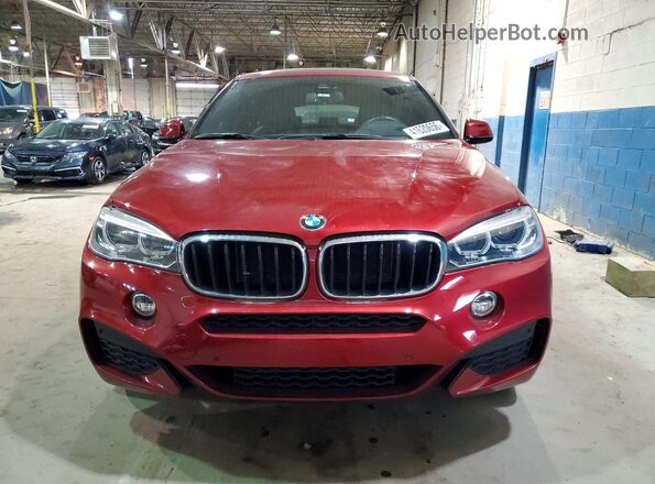 5UXKU2C57J0Z60979 2018 BMW X6 Red Դիմացի տեսք