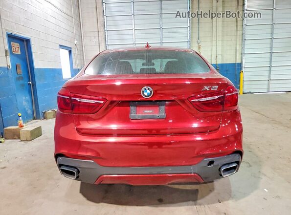 5UXKU2C57J0Z60979 2018 BMW X6 Red Հետևի տեսք