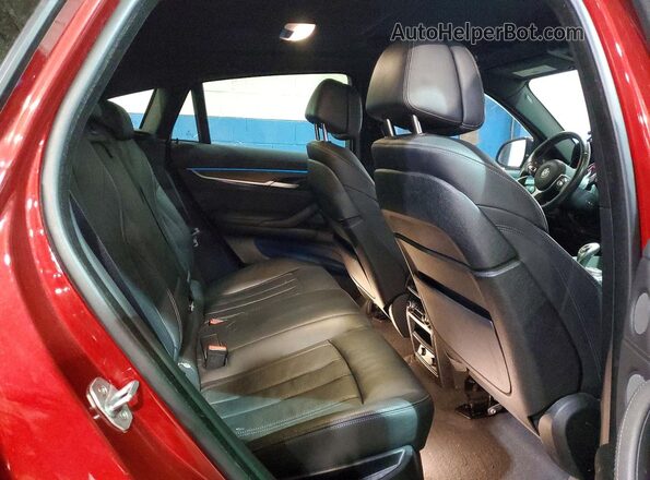 5UXKU2C57J0Z60979 2018 BMW X6 Red Սալոնի հետևի տեսք