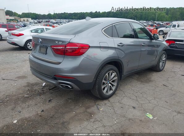 5UXKU2C58J0Z61932 2018 BMW X6 Gray Задня права чверть