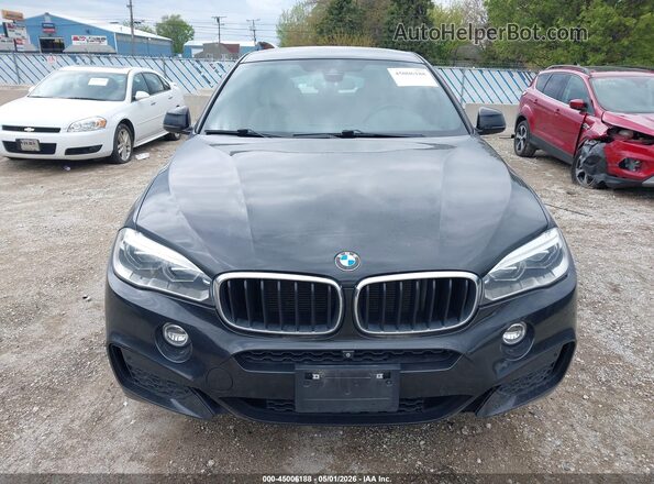 5UXKU2C59H0N85008 2017 BMW X6 Black Вид щитка приладів