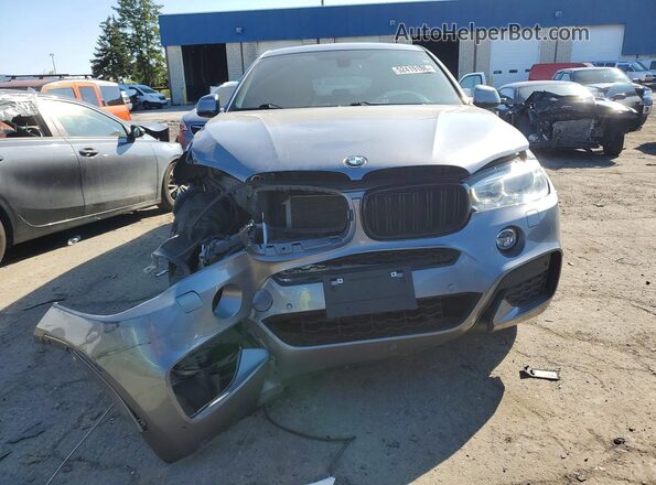 5UXKU6C56G0R34177 2016 BMW X6 Silver Widok z tyłu