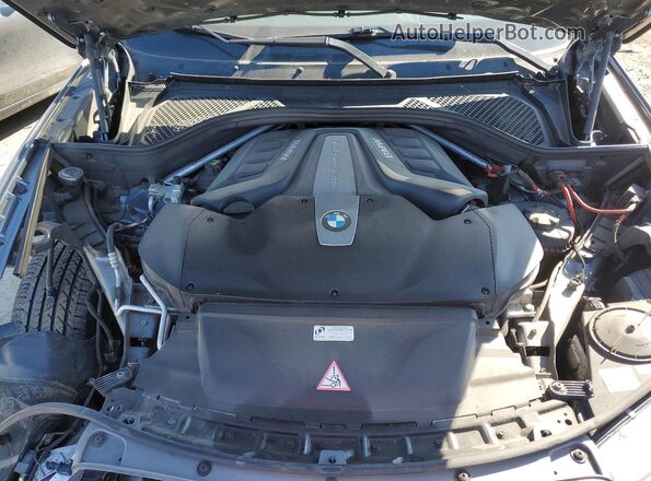 5UXKU6C56G0R34177 2016 BMW X6 Silver Widok naklejki z numerem VIN