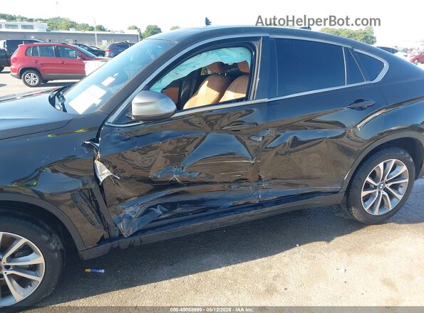 5UXKU6C56J0Z66523 2018 BMW X6 Black Вид спереду
