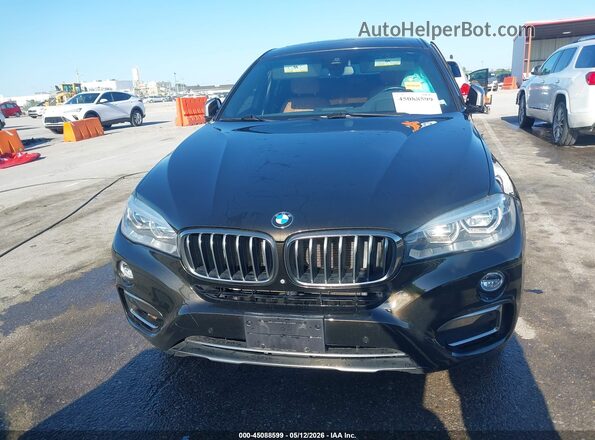 5UXKU6C56J0Z66523 2018 BMW X6 Black Вид щитка приладів