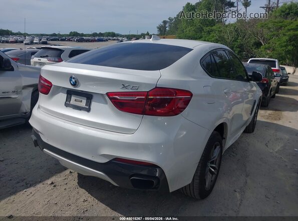 5UXKU6C56J0Z66604 2018 BMW X6 White Задня права чверть