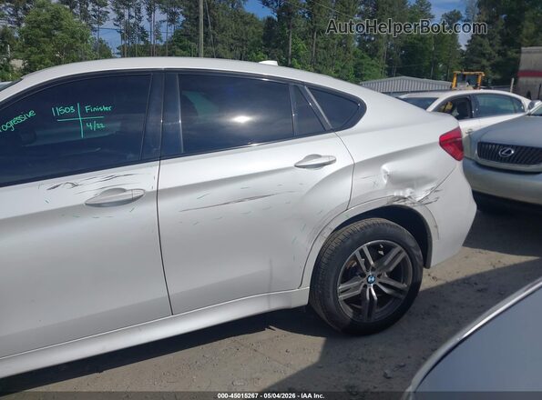 5UXKU6C56J0Z66604 2018 BMW X6 White Вид спереду