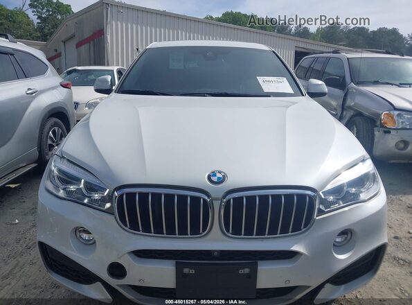 5UXKU6C56J0Z66604 2018 BMW X6 White Вид щитка приладів