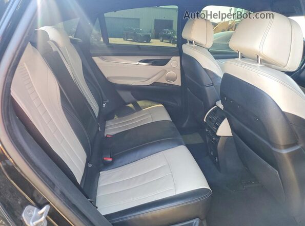 5UXKU6C57G0R34429 2016 BMW X6 Black Vista interior trasera