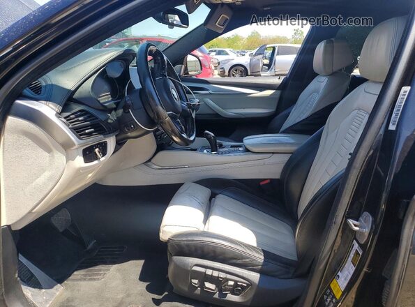 5UXKU6C57G0R34429 2016 BMW X6 Black Vista interior delantera