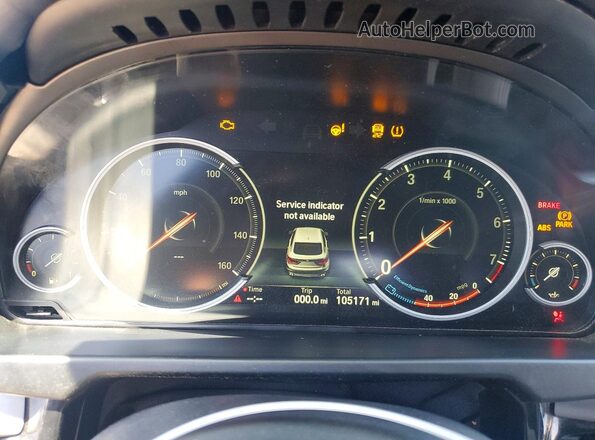 5UXKU6C57G0R34429 2016 BMW X6 Black Vista del cuadro de instrumentos
