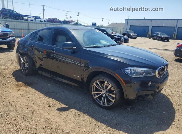 5UXKU6C57G0R34429 2016 BMW X6 Black Delantero derecho