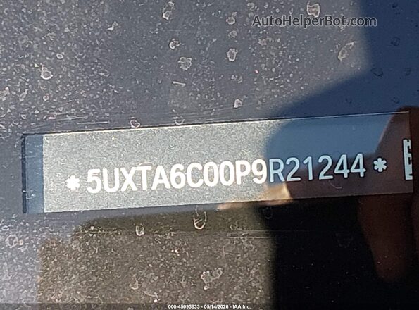 5UXTA6C00P9R21244 2023 BMW X5 Black ძრავის განყოფილების ხედი