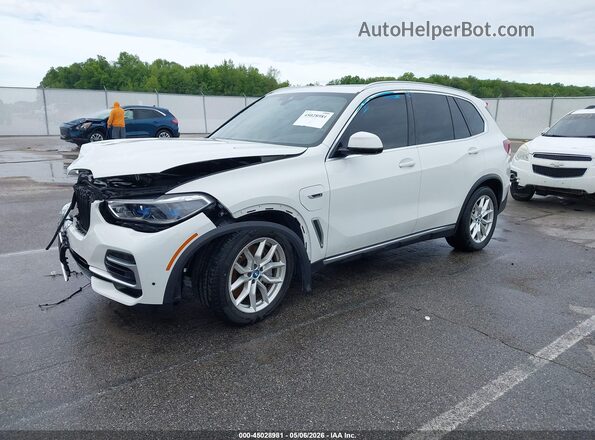 5UXTA6C07P9N46565 2023 BMW X5 White წინა მარცხენა ხედი სამი მეოთხედიდან
