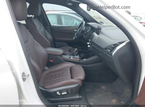 5UXTR7C50KLR45615 2019 BMW X3 White 